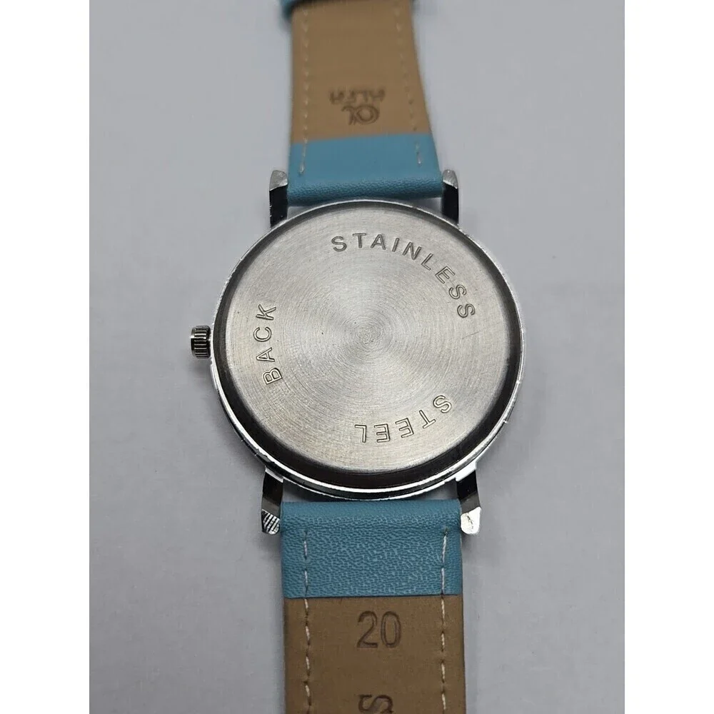 Kokofolk Rooster Folk Artisan Quartz Watch Blue Leather Band New Battery Poland